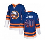 Adidas New York Islanders #40 Robin Lehner Authentic Royal Blue Drift Fashion NHL Jersey