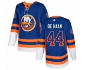 Adidas New York Islanders #44 Calvin de Haan Authentic Royal Blue Drift Fashion NHL Jersey