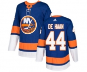 Adidas New York Islanders #44 Calvin de Haan Premier Royal Blue Home NHL Jersey