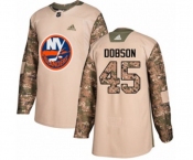 Adidas New York Islanders #45 Noah Dobson Authentic Camo Veterans Day Practice NHL Jersey