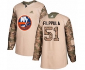 Adidas New York Islanders #51 Valtteri Filppula Authentic Camo Veterans Day Practice NHL Jersey