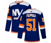 Adidas New York Islanders #51 Valtteri Filppula Premier Blue Alternate NHL Jersey