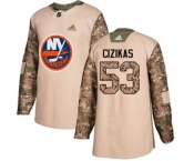 Adidas New York Islanders #53 Casey Cizikas Authentic Camo Veterans Day Practice NHL Jersey