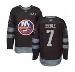 Adidas New York Islanders #7 Jordan Eberle Premier Black 1917-2017 100th Anniversary NHL Jersey