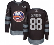 Adidas New York Islanders #88 Brandon Davidson Authentic Black 1917-2017 100th Anniversary NHL Jersey