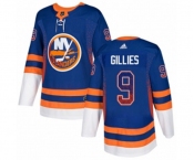 Adidas New York Islanders #9 Clark Gillies Authentic Royal Blue Drift Fashion NHL Jersey