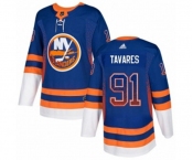 Adidas New York Islanders #91 John Tavares Authentic Royal Blue Drift Fashion NHL Jersey