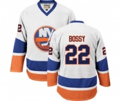 CCM New York Islanders #22 Mike Bossy Premier White Throwback NHL Jersey