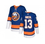 Men Adidas New York Islanders #13 Mathew Barzal Royal Blue Home Authentic Stitched NHL Jersey