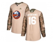 Men Adidas New York Islanders #16 Pat LaFontaine Camo Authentic 2017 Veterans Day Stitched NHL Jersey