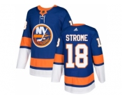 Men Adidas New York Islanders #18 Ryan Strome Royal Blue Home Authentic Stitched NHL Jersey