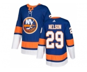 Men Adidas New York Islanders #29 Brock Nelson Royal Blue Home Authentic Stitched NHL Jersey