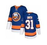 Men Adidas New York Islanders #31 Billy Smith Royal Blue Home Authentic Stitched NHL Jersey
