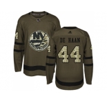 Men Adidas New York Islanders #44 Calvin De Haan Green Salute to Service Stitched NHL Jersey