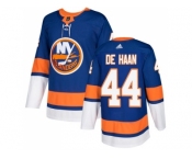 Men Adidas New York Islanders #44 Calvin De Haan Royal Blue Home Authentic Stitched NHL Jersey