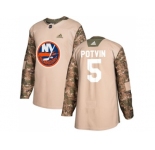 Men Adidas New York Islanders #5 Denis Potvin Camo Authentic 2017 Veterans Day Stitched NHL Jersey