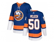 Men Adidas New York Islanders #50 Adam Pelech Royal Blue Home Authentic Stitched NHL Jersey