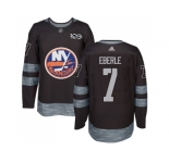 Men Adidas New York Islanders #7 Jordan Eberle Black 1917-2017 100th Anniversary Stitched NHL Jersey