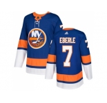 Men Adidas New York Islanders #7 Jordan Eberle Royal Blue Home Authentic Stitched NHL Jersey