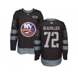 Men Adidas New York Islanders #72 Anthony Beauvillier Black 1917-2017 100th Anniversary Stitched NHL Jersey
