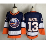 Men's New York Islanders #13 Mathew Barzal Authentic Blue 2021 New Hockey Jersey