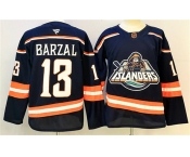 Men's New York Islanders #13 Mathew Barzal Navy 2024-25 Stitched Hockey Jersey