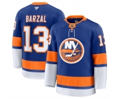 Men's New York Islanders #13 Mathew Barzal Royal 2024-25 Home Stitched Hockey Jersey