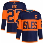 Men's New York Islanders #27 Anders Lee Navy 2024 Stadium Series Stitched Jersey