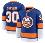 Men's New York Islanders #30 Ilya Sorokin Royal 2024-25 Home Stitched Hockey Jersey