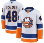 Men's New York Islanders #48 Matthew Schaefer Blue White 2025 Stitched Hockey Jersey