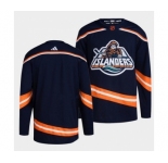 Men's New York Islanders Blank 2022 Navy Reverse Retro 2.0 Stitched Jersey
