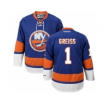 Men's Reebok New York Islanders #1 Thomas Greiss Authentic Royal Blue Home NHL Jersey
