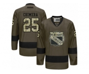 Men's Reebok New York Islanders #25 Jason Chimera Authentic Green Salute to Service NHL Jersey