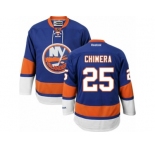 Men's Reebok New York Islanders #25 Jason Chimera Authentic Royal Blue Home NHL Jersey