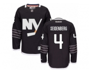 Men's Reebok New York Islanders #4 Dennis Seidenberg Authentic Black Third NHL Jersey