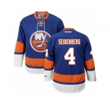 Men's Reebok New York Islanders #4 Dennis Seidenberg Authentic Royal Blue Home NHL Jersey