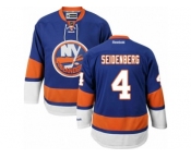 Men's Reebok New York Islanders #4 Dennis Seidenberg Authentic Royal Blue Home NHL Jersey