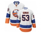 Men's Reebok New York Islanders #53 Casey Cizikas Authentic White Away NHL Jersey