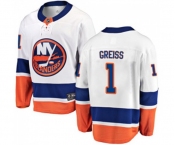 New York Islanders #1 Thomas Greiss Fanatics Branded White Away Breakaway NHL Jersey