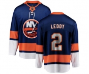 New York Islanders #2 Nick Leddy Fanatics Branded Royal Blue Home Breakaway NHL Jersey