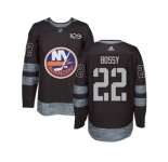 New York Islanders #22 Mike Bossy Black 1917-2017 100th Anniversary Stitched NHL Jersey