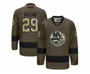 New York Islanders #29 Brock Nelson Green Salute to Service Stitched NHL Jersey