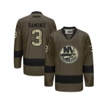 New York Islanders #3 Travis Hamonic Green Salute to Service Stitched NHL Jersey