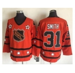 New York Islanders #31 Billy Smith Orange All Star CCM Throwback Stitched NHL Jersey