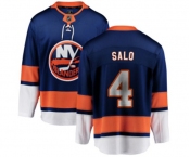 New York Islanders #4 Robin Salo Fanatics Branded Royal Blue Home Breakaway NHL Jersey
