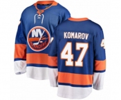 New York Islanders #47 Leo Komarov Fanatics Branded Royal Blue Home Breakaway NHL Jersey