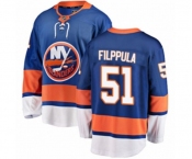 New York Islanders #51 Valtteri Filppula Fanatics Branded Royal Blue Home Breakaway NHL Jersey