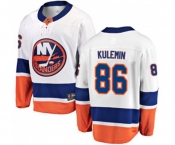 New York Islanders #86 Nikolay Kulemin Fanatics Branded White Away Breakaway NHL Jersey