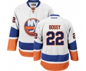 Reebok New York Islanders #22 Mike Bossy Authentic White Away NHL Jersey