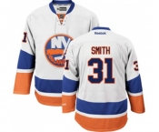Reebok New York Islanders #31 Billy Smith Authentic White Away NHL Jersey